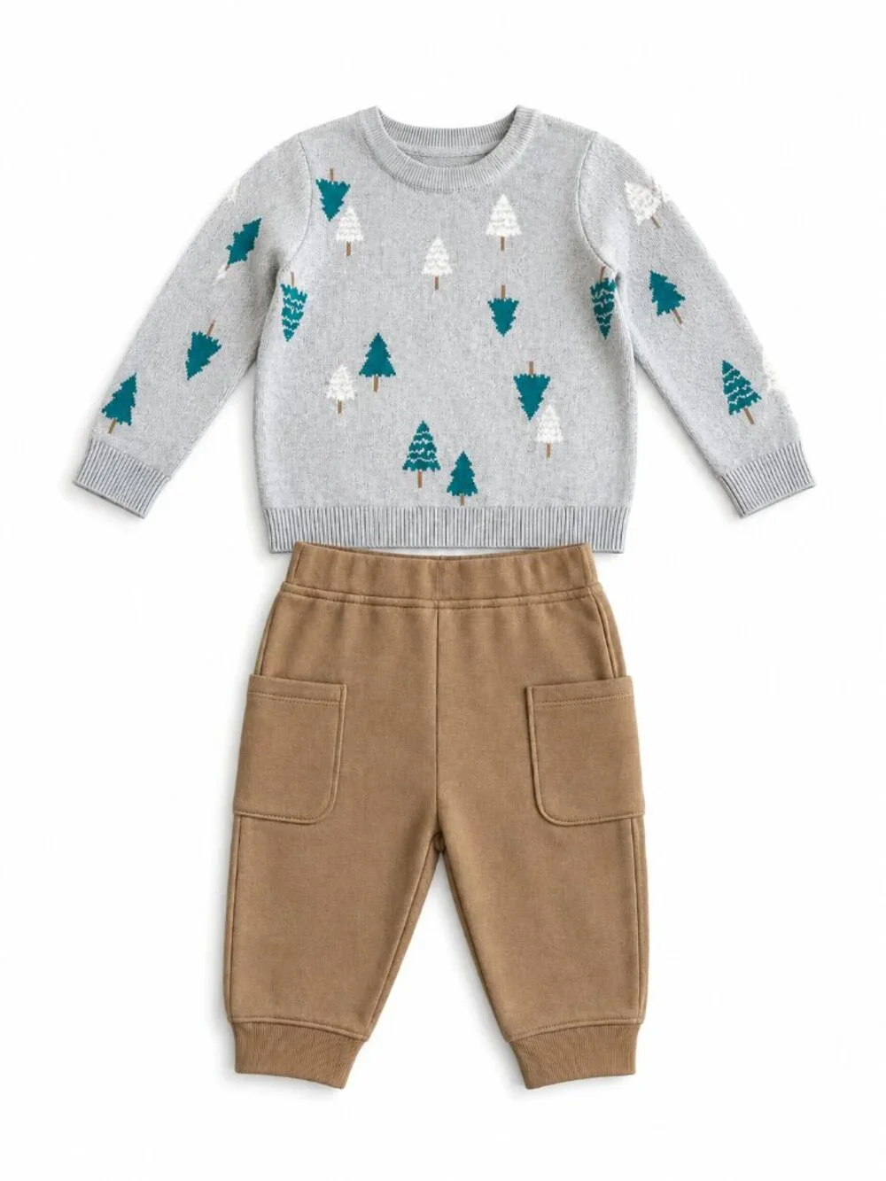 NWT First Impressions Baby Boys 2 Piece Sweater & Jogger Set Size 6-9 Months